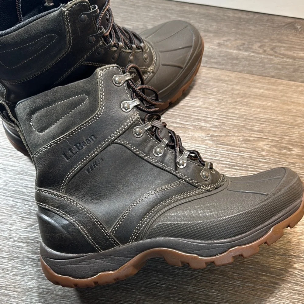 L.L. Bean Brown Winter Boots men’s size 8 (b197)